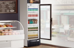 NW-LG232B-282B-332B-382B Upright Single Glass Door Display Chiller Fridge With Direct Cooling System Price For Sale |manufacturers & officinas