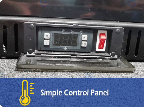 Simple Control Panel | NW-LG252DF-302DF-352DF-402DF single door beverage cooler