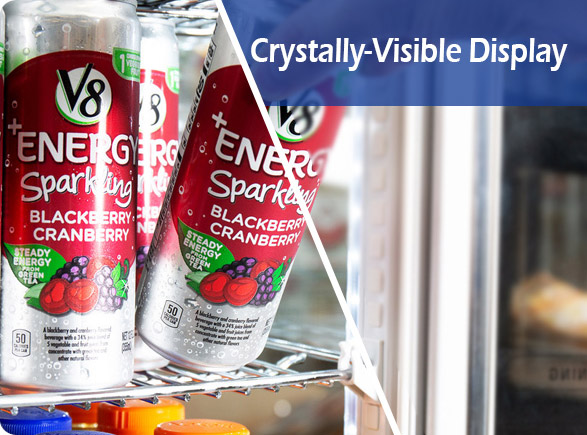 Crystally-Visible Display | NW-LG252DF-302DF-352DF-402DF drinks display fridge