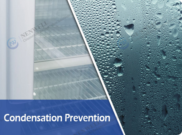 Condensation Prevention | NW-LG268-300-350-430 single glass door fridge