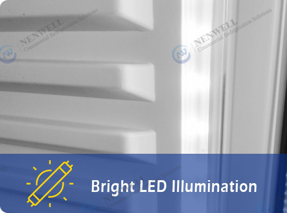 Bright LED Illumination | NW-LG268F-300F-350F-430F-660F single drinks fridge