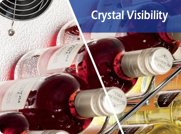 Crystal Visibility | NW-LG330B undercounter drinks cooler