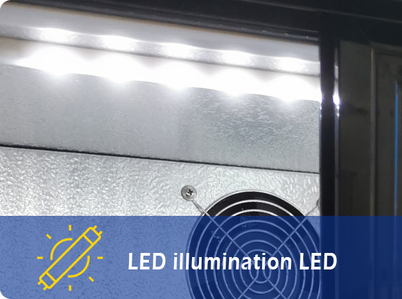 LED illumination | NW-LG330B triple drinks fridge