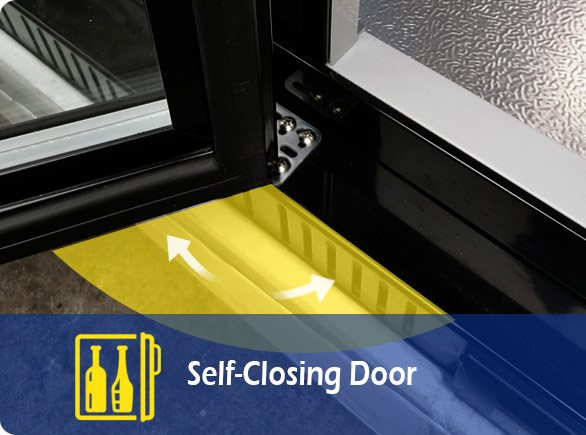 Self-Closing Door | NW-LG330M small beverage refrigerator