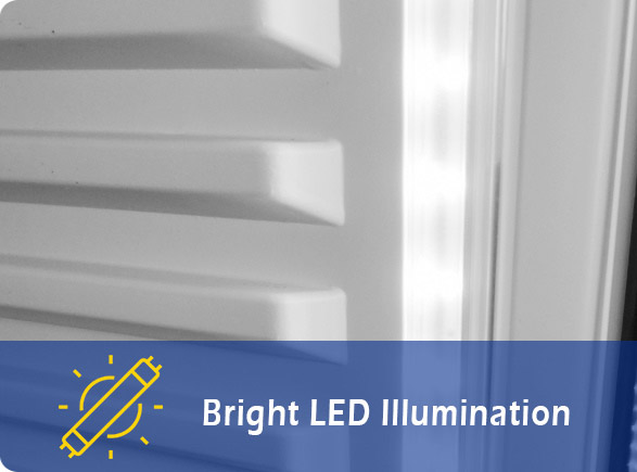 Bright LED Illumination | NW-LG400F-600F-800F-1000F display beverage cooler