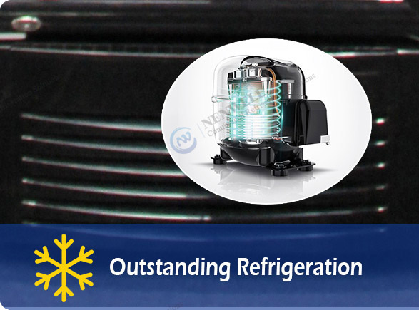 Outstanding Refrigeration | NW-LG400S-600S-800S-1000S sliding glass door refrigerator