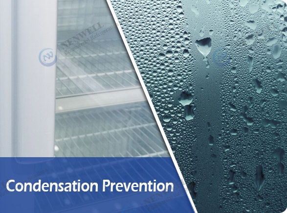Condensation Prevention | NW-LG420-620-820 upright drinks fridge