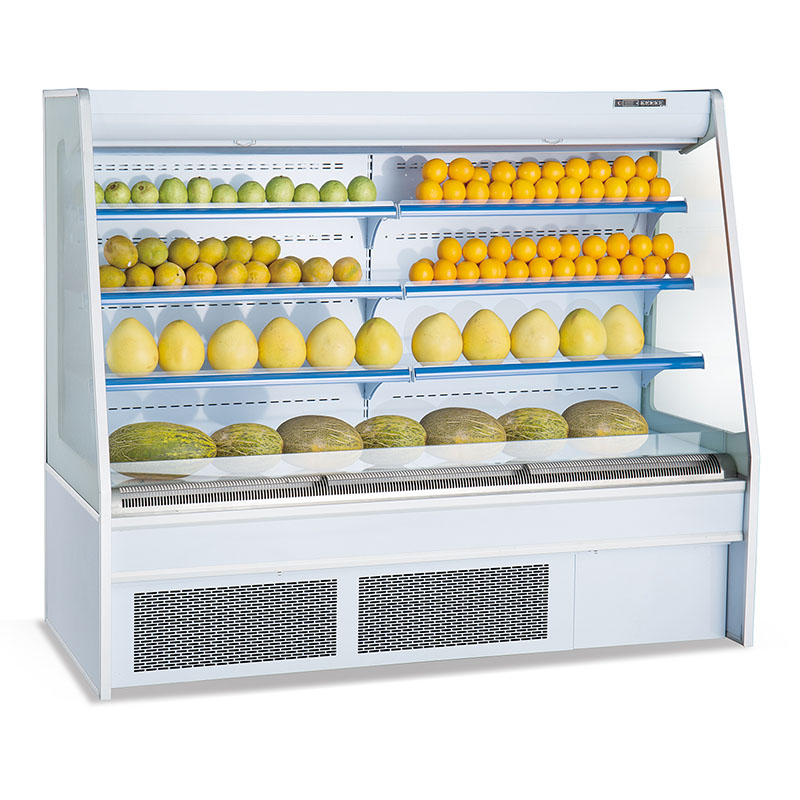 Supermarket Plug-In Multideck Refrigerated Fruit And Veg Display Chiller Fridge