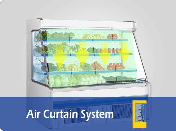 Air Curtain System | NW-PBG20B fridge for vegetables and fruit