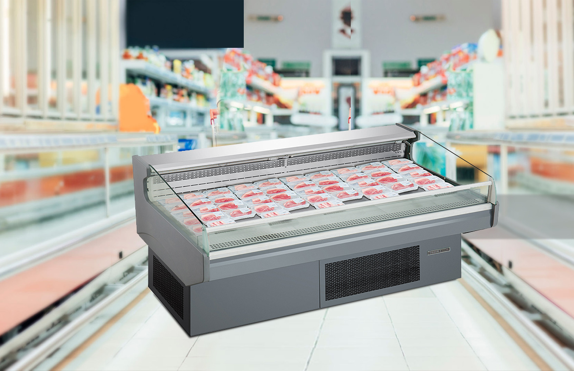 NW-RG20A Supermarket Fresh Meat Serve Over NW-RG20A Counter Insulating Glass Display Fridge For Sale factory and manufacturers | Nenwell