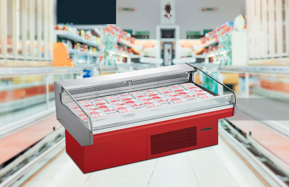 NW-RG20A Butchery Plug-In Raw Meat Tempered Glass Display Freezers And Fridges Prices For Sale