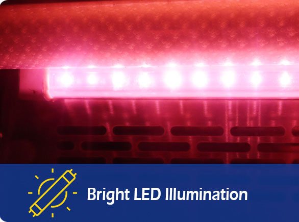 Iluminación LED brillante |NW-RG20A frigorífico expositor de carne fresca