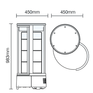 Dimensión NW-RTC72L