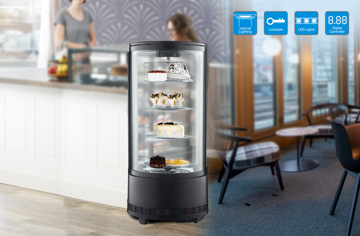 NW-RTC73L Commercial Bakery Rotating Cake Refrigerated Display Fridge Price For Sale