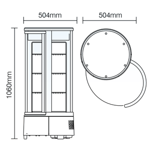 Dimensión NW-RTC73L