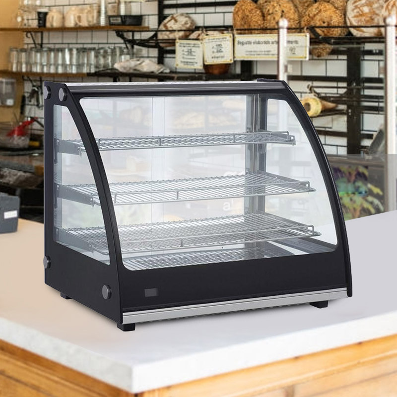 Commercial Bakery Countertop Hot Pastry Warmer Display Case