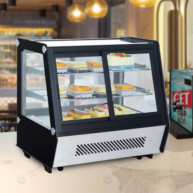 Commercial Bakery Countertop Refrigerated Cake And Pie Display Cases
