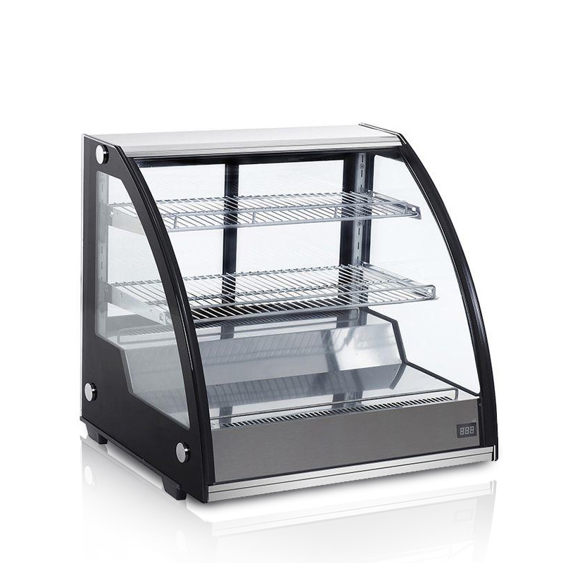 Komersial Bakery Countertop Glass Cold Cake Display Cases
