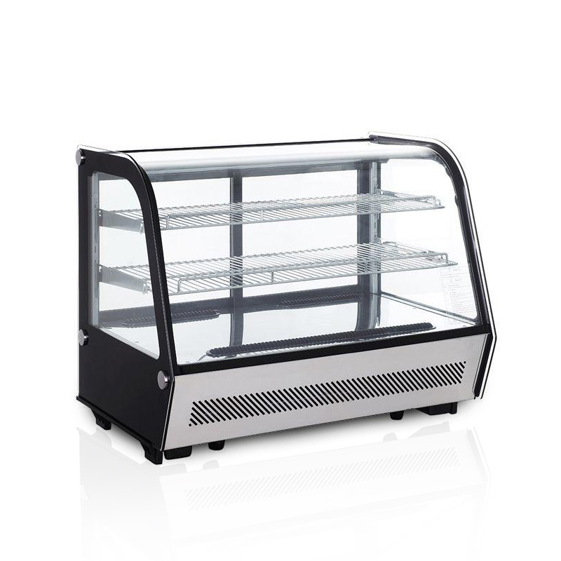 Lytse grutte countertop Chiller Showcase foar koeljen en werjaan fan taarten en bakkerij