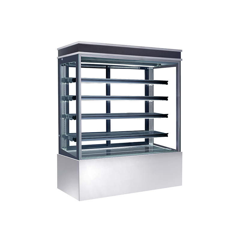 Komersyal nga Multideck Glass Rear Sliding Door Cake Display Refrigerator Para sa Cake Showing