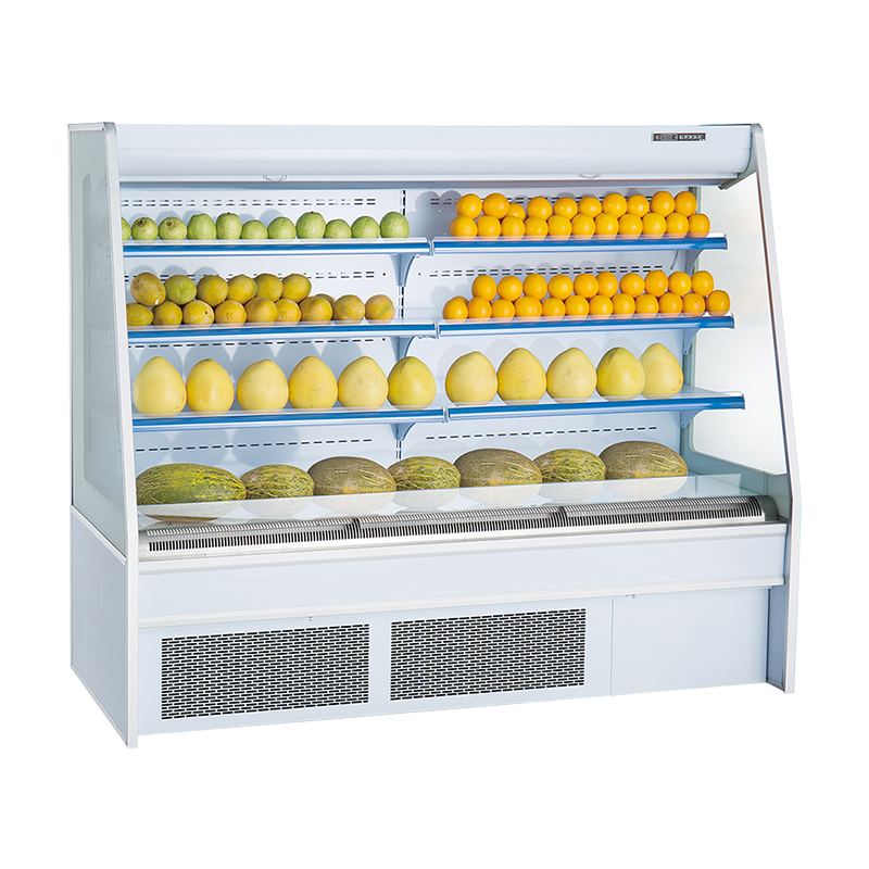 Supermarket Plug-in Multideck Open Air Curtain Display Fridge For Fresh Vegetables And Fruits