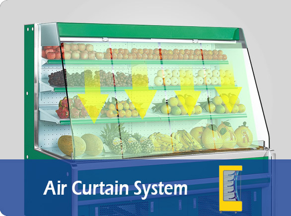 Air Curtain System | NW-SBG20B fruit and veg display fridge