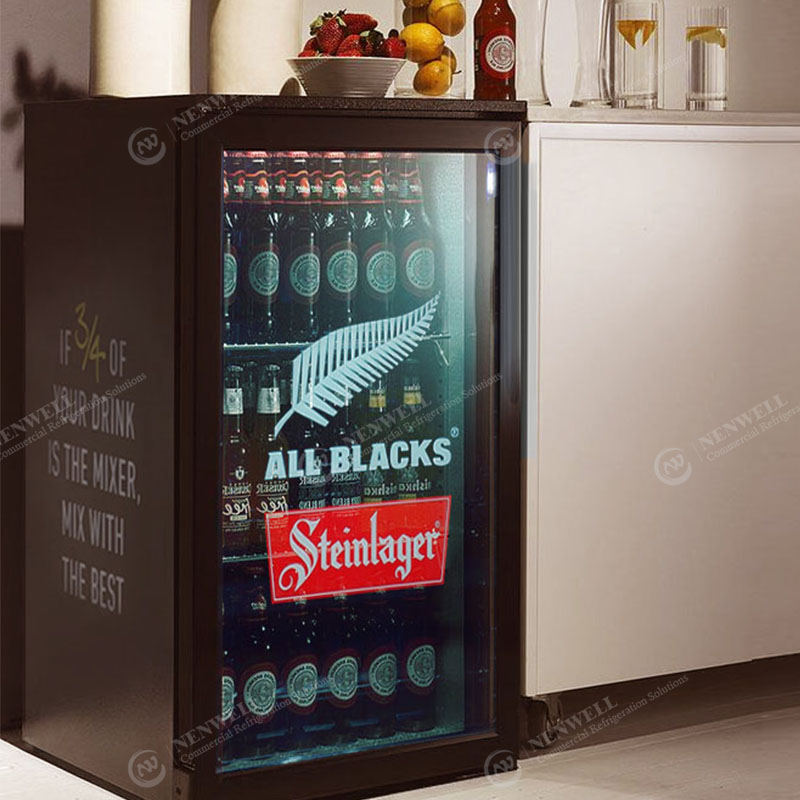 Commercial Drink And Food Table Top Glass Door Display Fridge