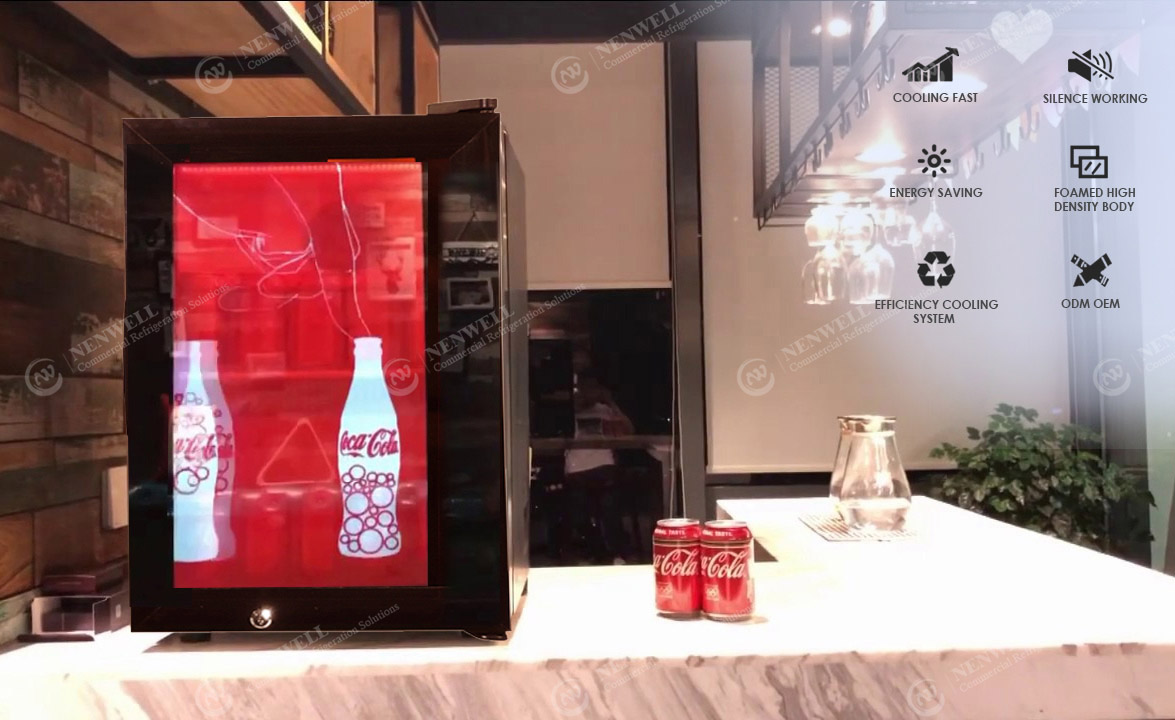 Commercial Small Black Glass Door Counter Top Cold Drink Display Fridges Price For Sale | manufacturers & factories