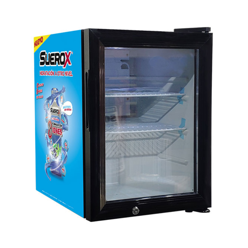 Commercial Small Black Glass Door Counter Top Cold Drink Display Fridges
