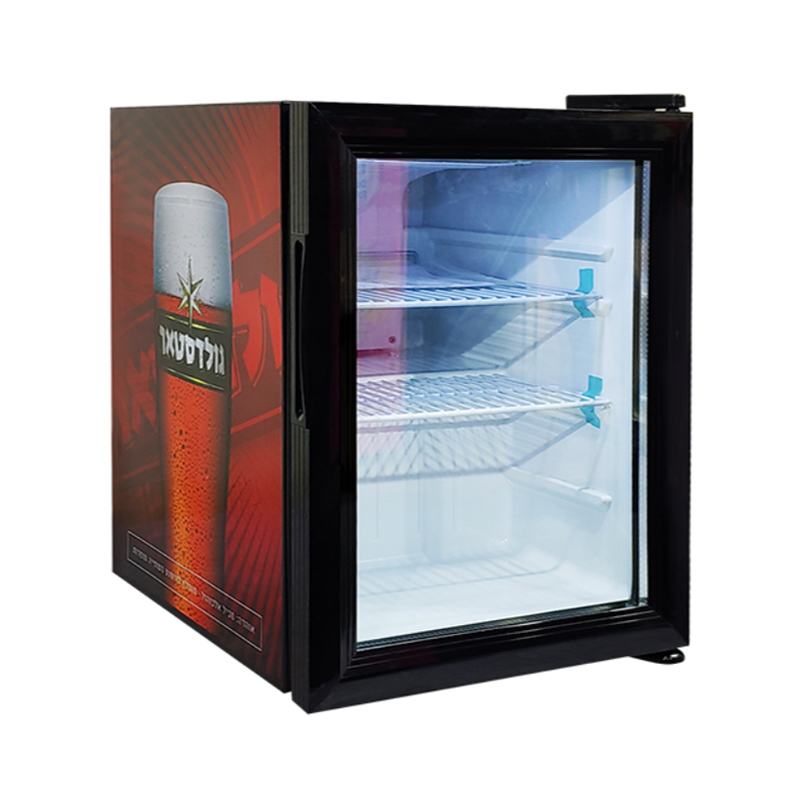Commercial Small Black Glass Door Counter Top Cold Drink Display Fridges
