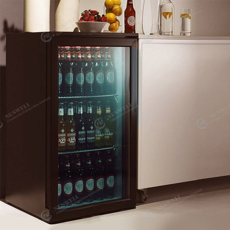 Mini Kummerċjali Birra U Xorb Ħġieġ Bieb Countertop Display Coolers U Refriġeraturi