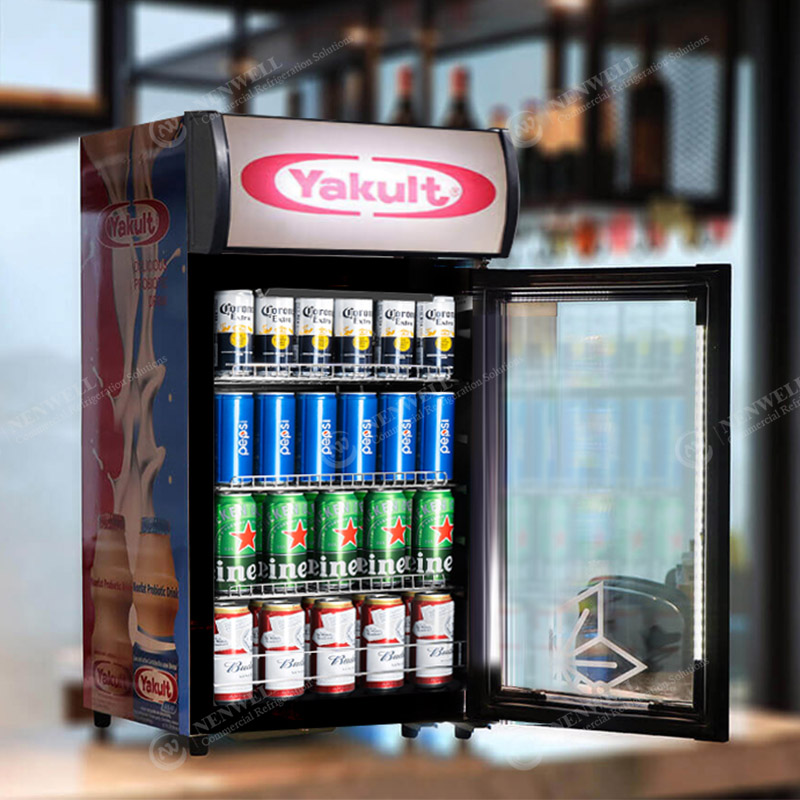 Commercial mimu Ati Beer Counter Top Ifihan coolers Ati refrigerators