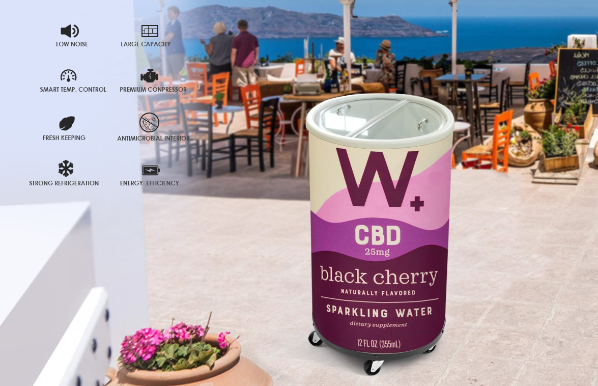 NW-SC50T Commercial Indoor And Outdoor Electric Party Drinks Cooler Price For Sale | factory and manufacturers