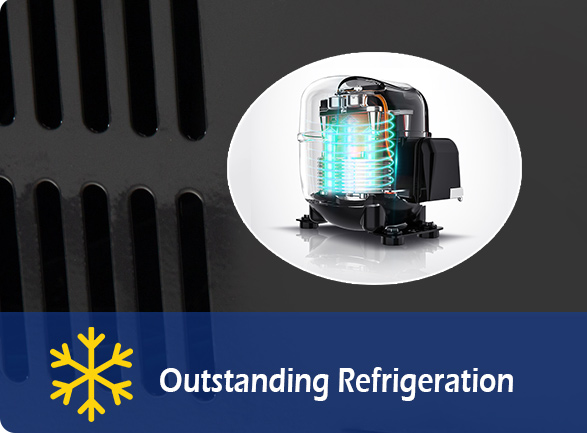 Refrigeración excepcional |NW-SC52A Mini frigorífico encimera