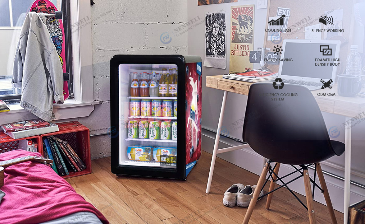 NW-SC68A Cheap Commercial Small Beers And Drinks Counter Top Display Fridge Price For Sale | factories & manufacturers