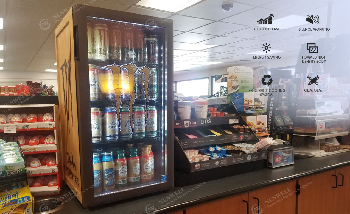 NW-SC98 Best Commercial Beverage Over Counter Top Display Refrigerator Price For Sale | manufacturers & factories