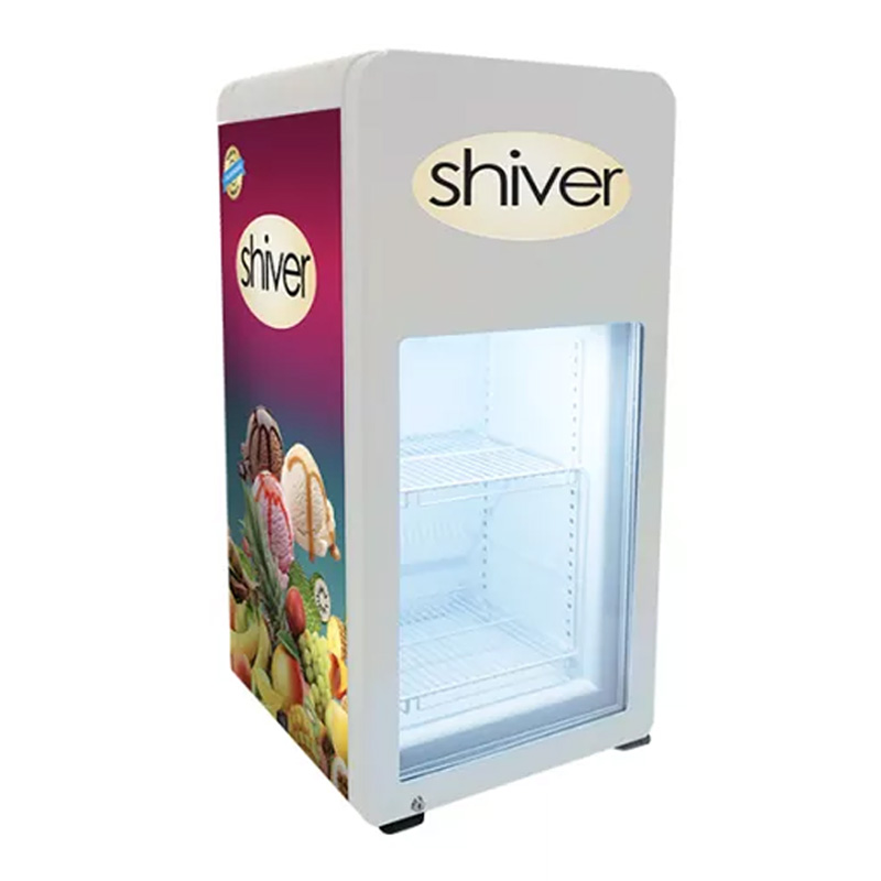 Commercial Mini Glass Door Counter Table Top Fridge And Freezer