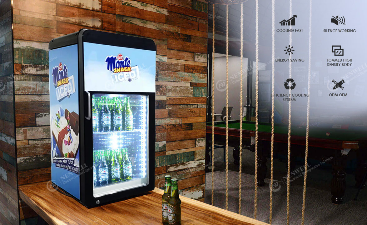 NW-SD50BG Commercial Mini Ice Cream Counter Table Top Glass Door Display Freezers Price For Sale ｜ factories & manufacturers