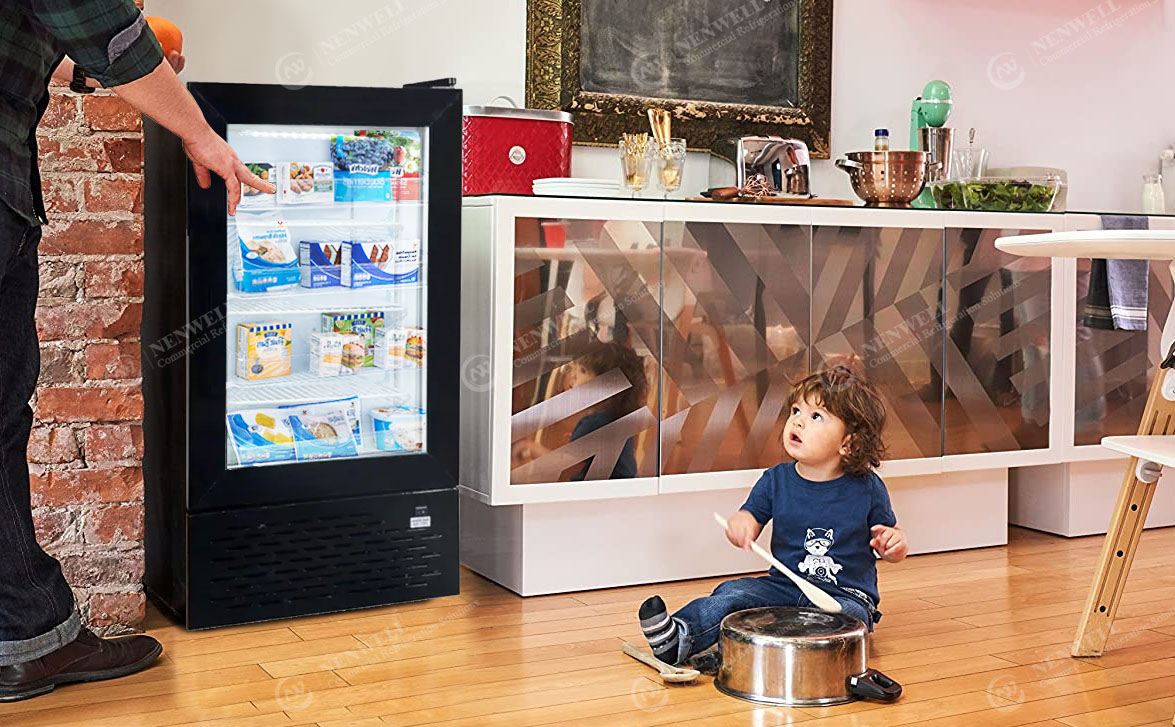 NW-SD50 Commercial Mini Ice Cream Deep Frozen Storage Countertop Display Freezers Price For Sale | factories & manufacturers