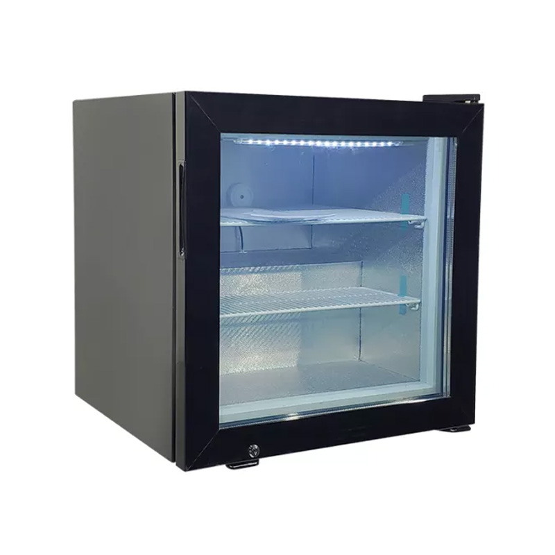 Commercial Mini Glass Door Counter Table Top Fridge And Freezer