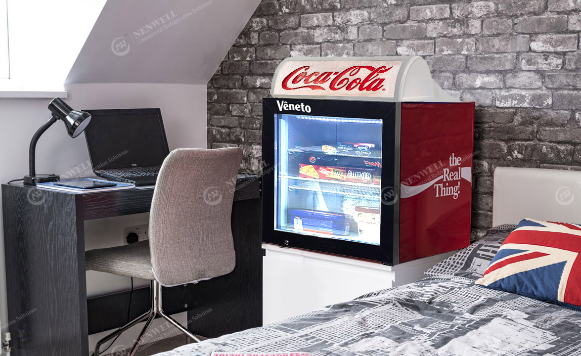NW-SD55B Convenience Store Mini Glass Door Countertop Fridges And Freezers