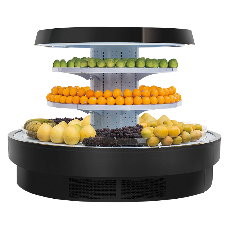 Commercial Supermarket Mini Ring Type Display Fridge For Fruits