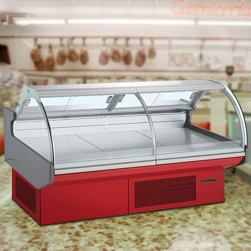 Refrigeradores con enfriador de exhibición de delicatessen enchufables para supermercados comerciales