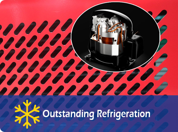Видатне охолодження |NW-SG40BKF Холодильна вітрина для суші