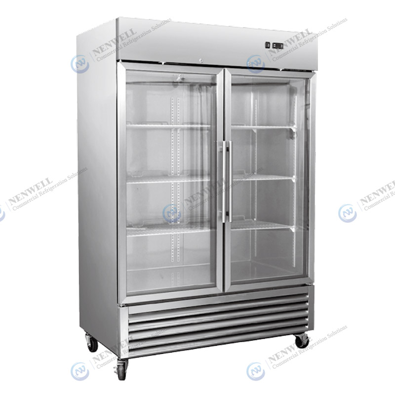 Store Shop See Through Glass Door Merchandiser Fridge Merchandising Pork Beef Mutton Fish