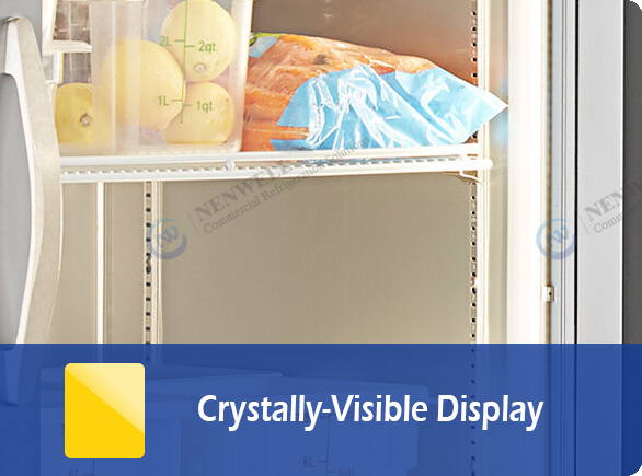 Crystally-Visible Display | NW-ST72BFG glass fridge freezer