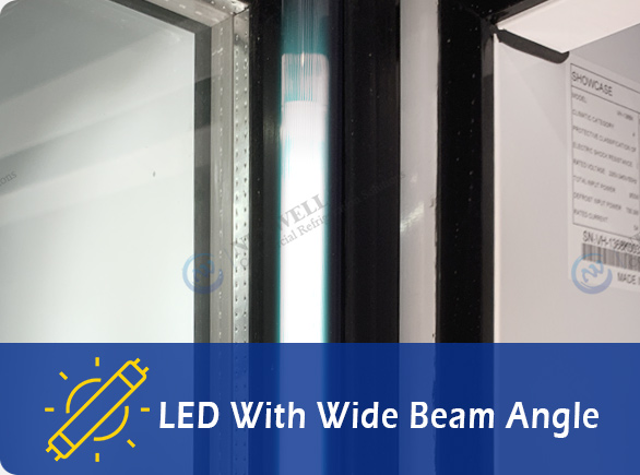Bright LED Illumination | NW-UF2110 vertical display freezer