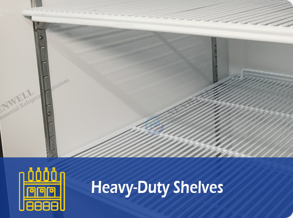 Heavy-Duty Shelves | NW-UF610 single glass door freezer