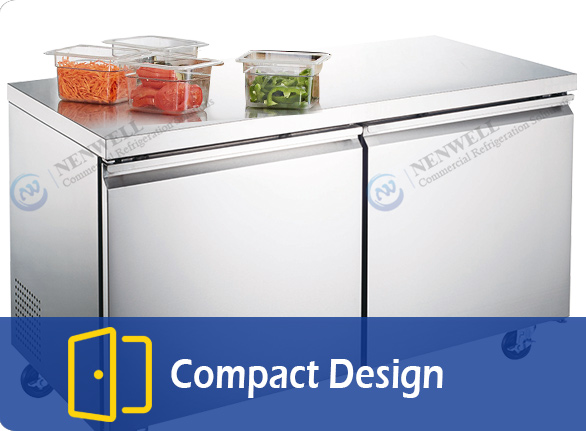 Compact Design | NW-UUC48R-UUC60R kitchen under counter fridge