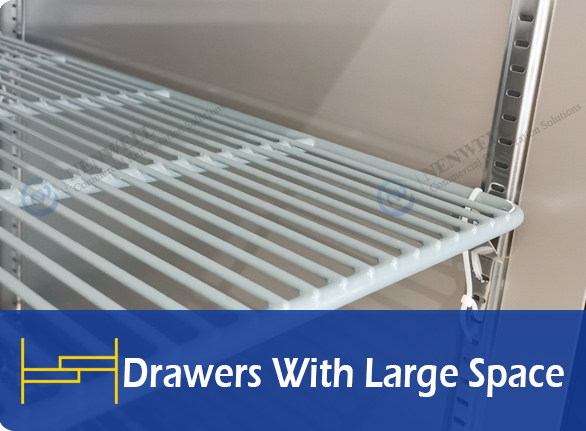 Heavy-Duty Shelves | NW-UUC72R 3 door undercounter freezer